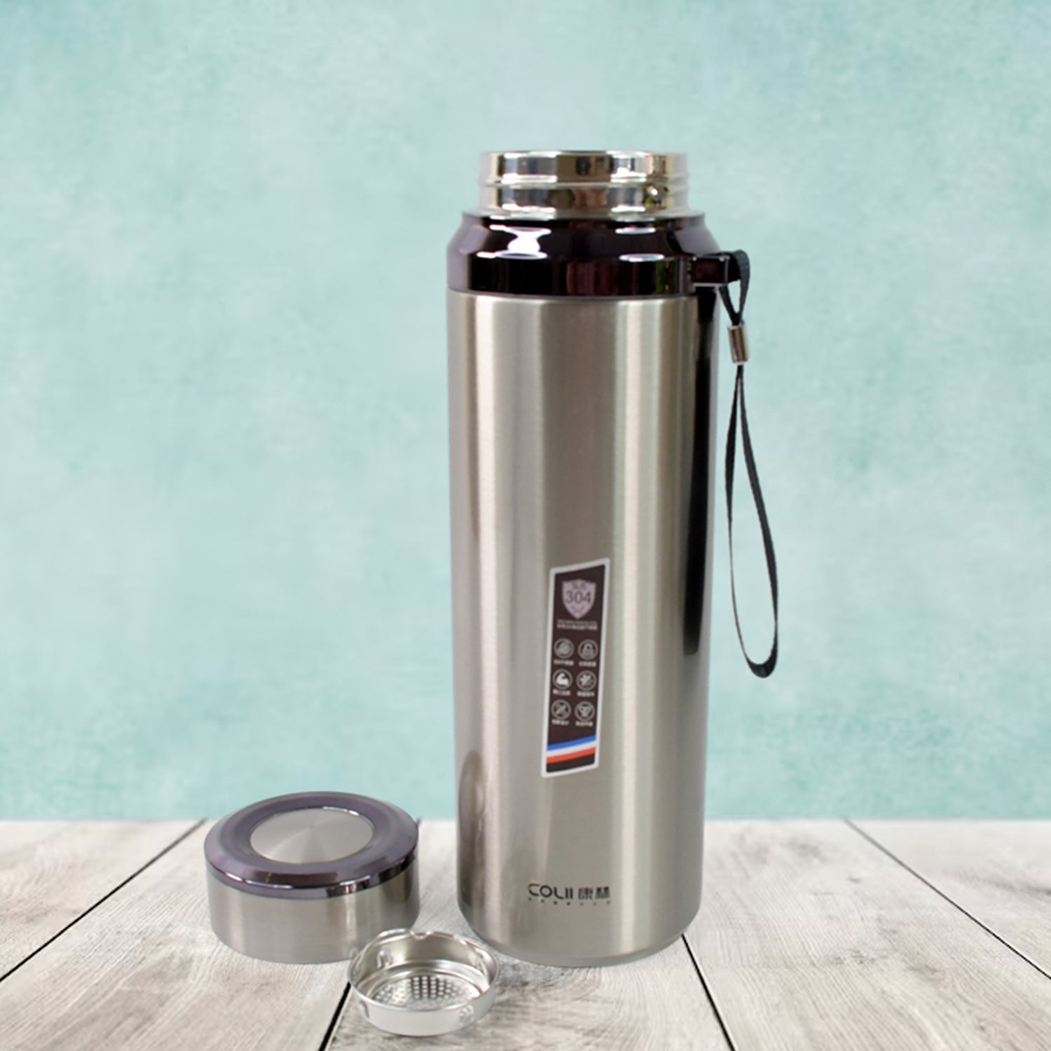 Stainless Steel Insulated Vacuum Bottle (1200ml Approx / Mix Color / 1 Pc) Stainless Steel Insulated Vacuum Bottle (1200ml Approx / Mix Color / 1 Pc)
